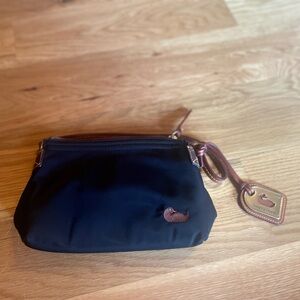 Dooney & Bourke Womens Black Nylon Pouchette
Purse Embroidered Duck